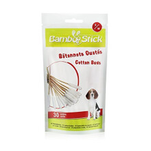 BambooStick Ear Cleaners for Dogs (Pack of 30) (Size: Small/Medium)