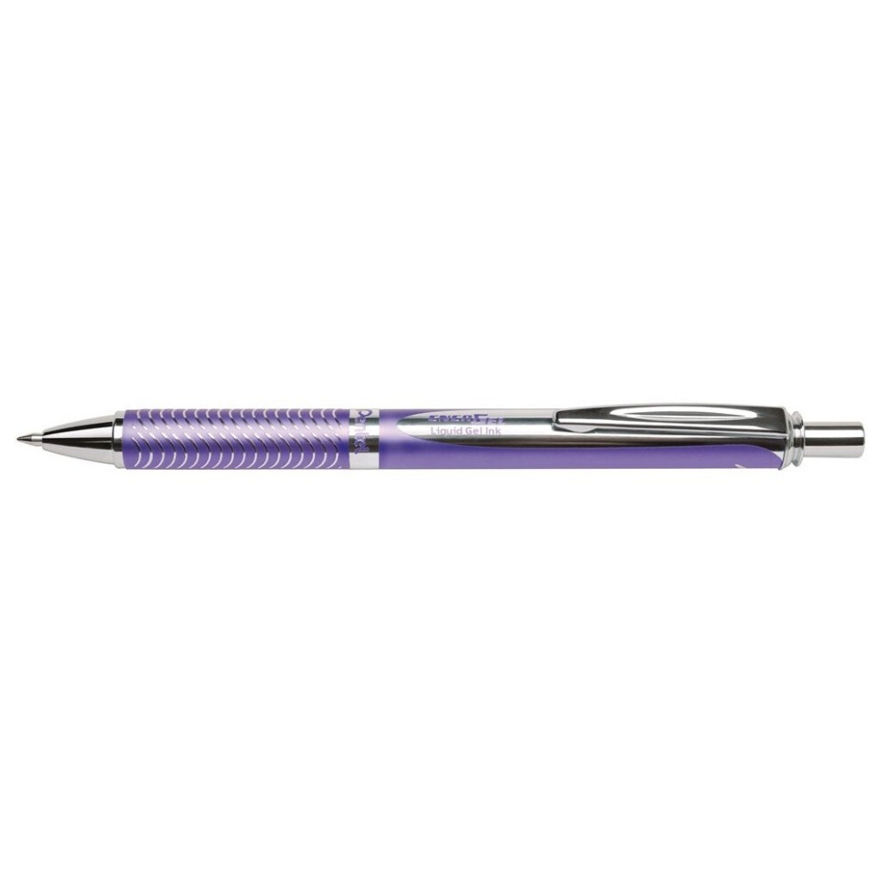 Pentel Bl407-A Line Width, Liquid Gel-Roller Sterling With A Pressure Mechanism, 0.35 Mm Purple