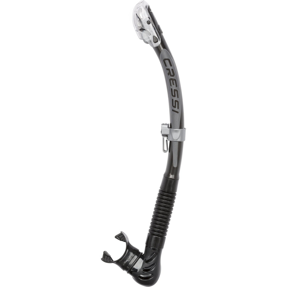 Cressi Unisex Alpha Ultra Dry Snorkel Ideal for Snorkelling, Apnea and Diving