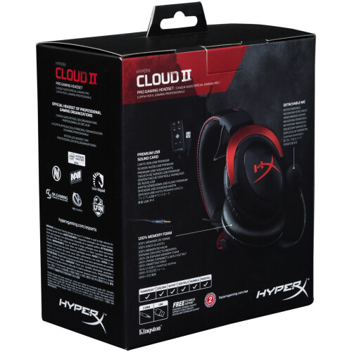 HyperX HyperX Cloud II Gaming Headset PC/PS4/Mac/Mobile, Red 1