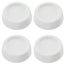 Spares2go Universal Anti Vibration Rubber Feet Pads for all makes of Washing Machine (Pack of 4, Non Slip, White, 64mm x 57mm x 45mm)