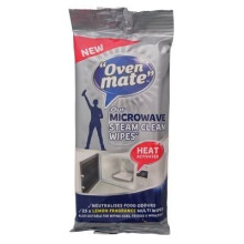 Oven Mate Microwave Steam Clean Cleaning Cloths - Pack of 25