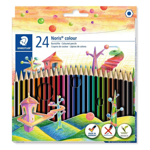 Staedtler Staedtler 185 C24 Noris Colour Colouring Pencil - Assorted Colours
