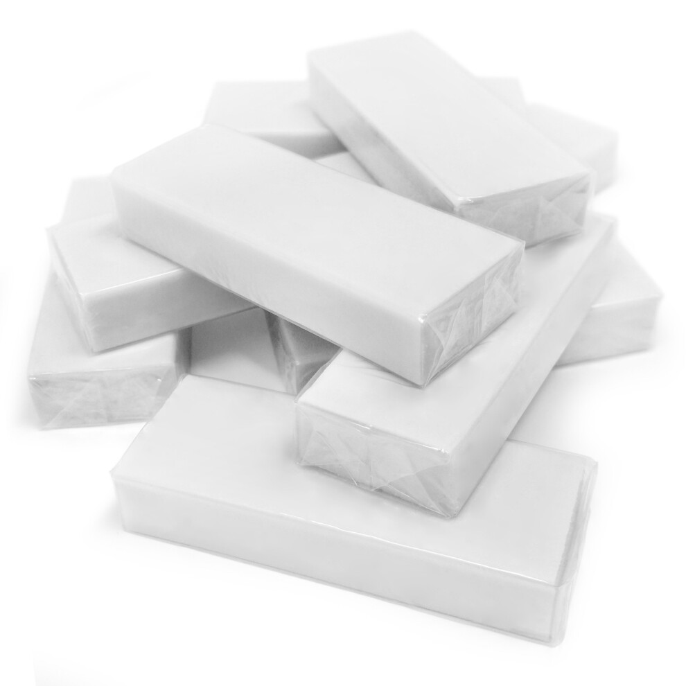 10 x OMG Large Jumbo White Vinyl Plastic Rubber Erasers