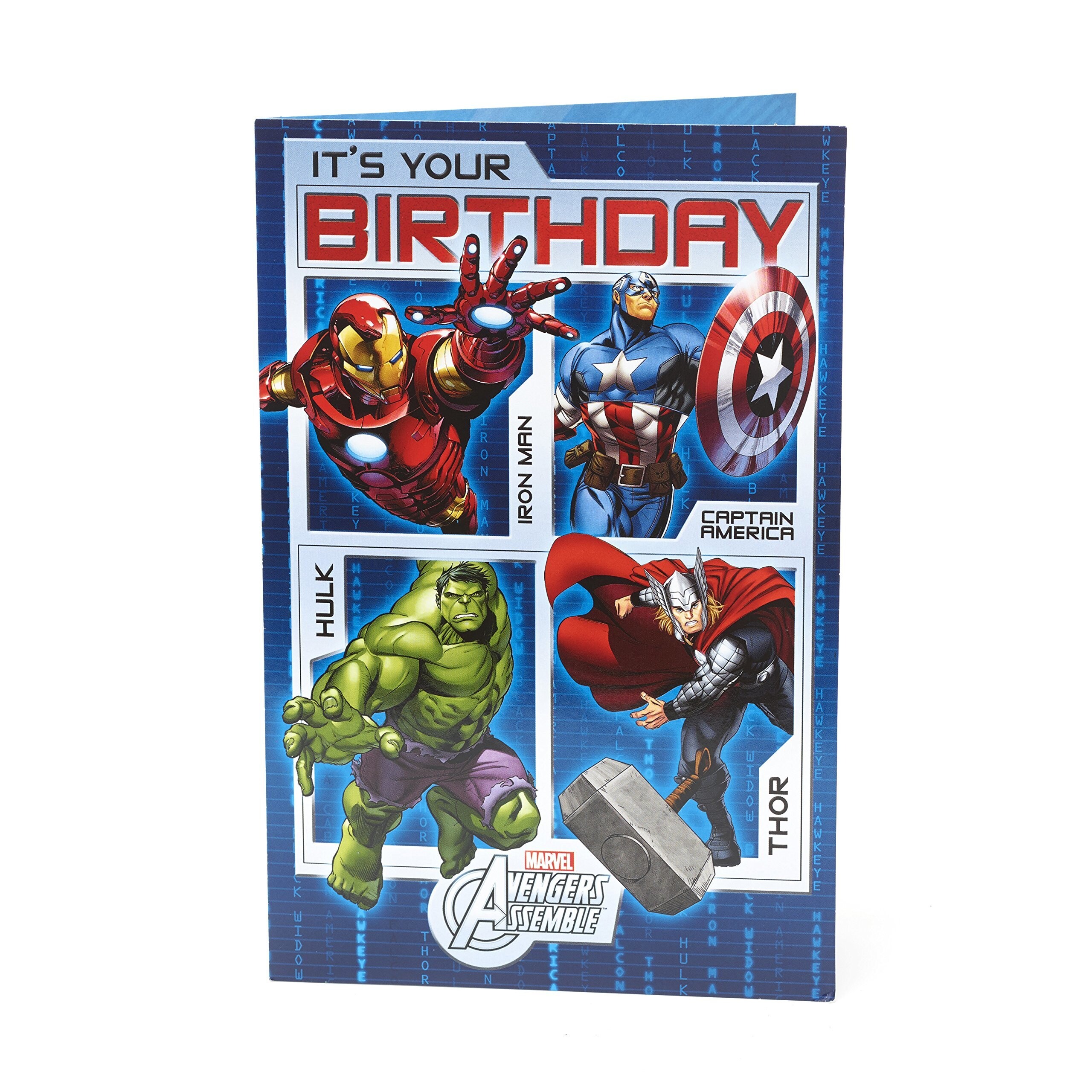 Kids Birthday Card Avengers Birthday Card, Ideal Gift Card for Kids