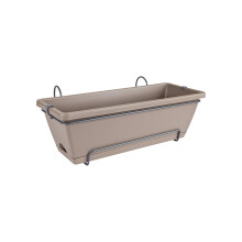 ELHO Balconnière BARCELONA ALLIN1 - 9L - 49,5x27,5x18,5cm - Balkon: außen - Braun - 100% recycelbar
