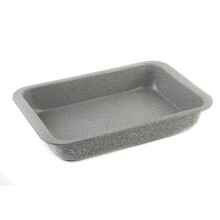 Salter BW02774G Marble Collection Carbon Steel Non Stick Roasting Pan, 36 cm, Grey