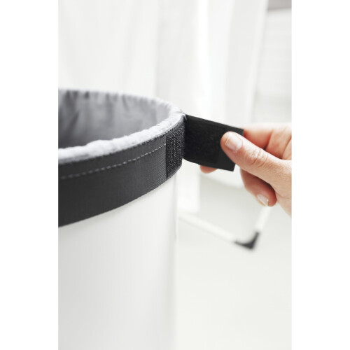 Brabantia Brabantia Large Laundry Bin with Cork Lid, 60 L - White 2