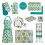 Premier Housewares Premier Housewares Leaf Double Oven Glove - Green 3