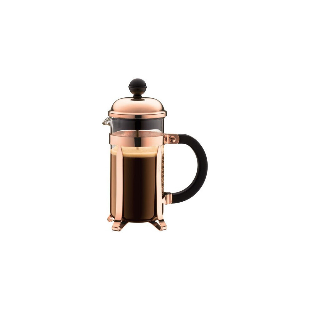 BODUM Chambord 3 Cup French Press Coffee Maker, Copper, 0.35 l, 12 oz