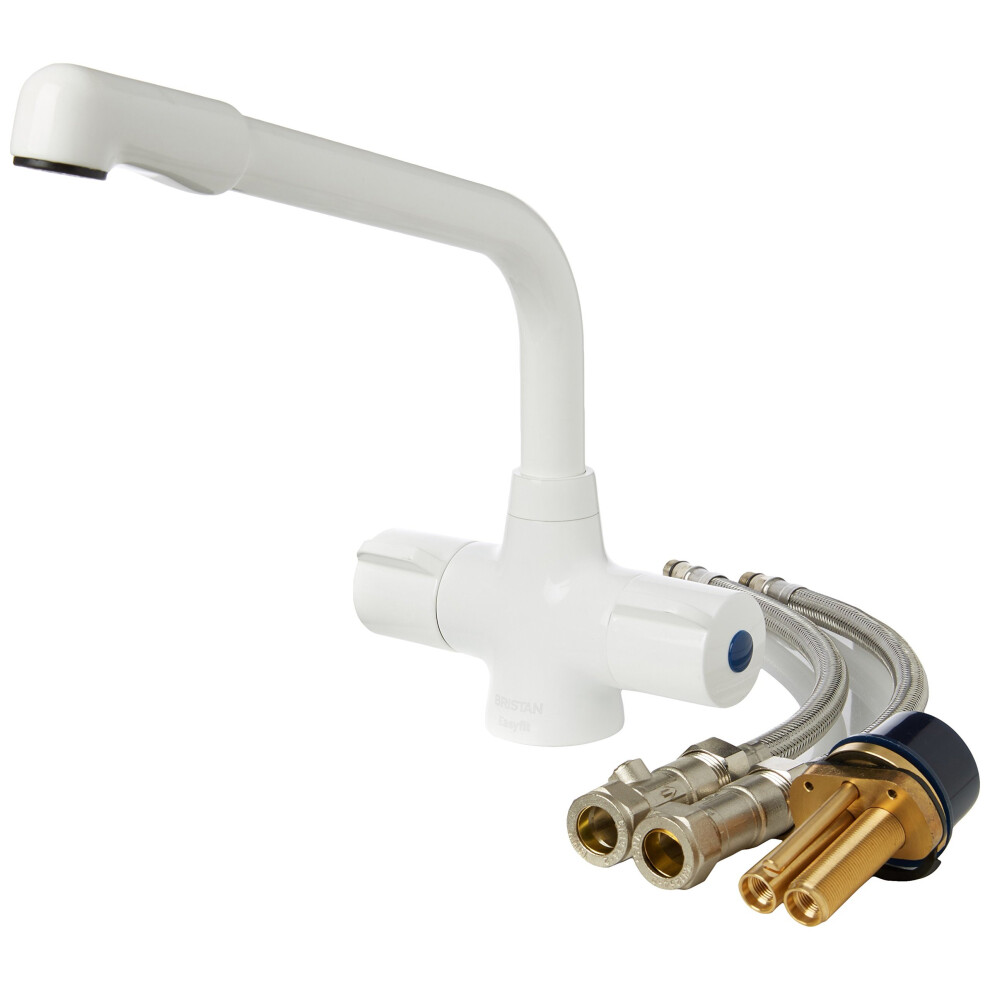 Bristan MH SNK EF WHT Manhattan Easy Fit Sink Mixer - White