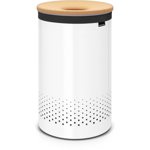 Brabantia Brabantia Large Laundry Bin with Cork Lid, 60 L - White 1
