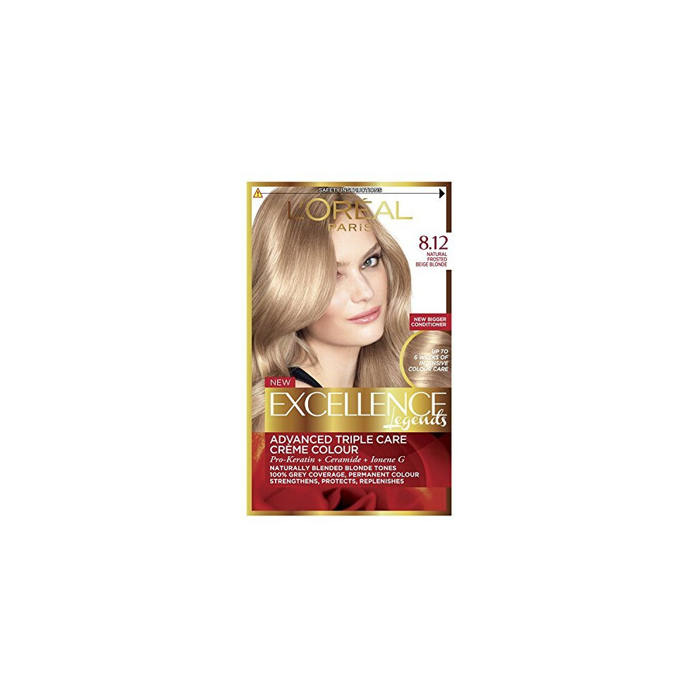 L'OrÃ©al Excellence Creme 8.12 Natural Frosted Beige Blonde Hair Dye