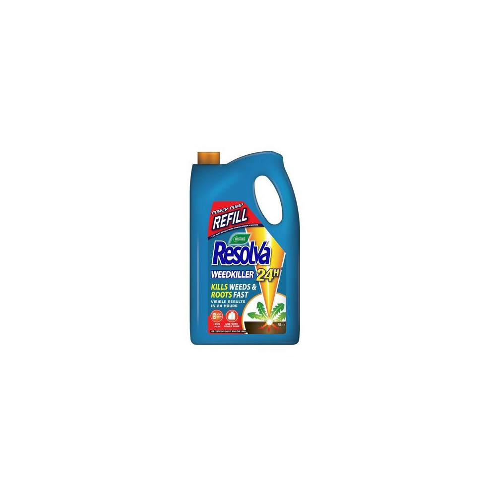 Resolva 24H Ready To Use Power Pump Weed Killer Refill, 5 Litres