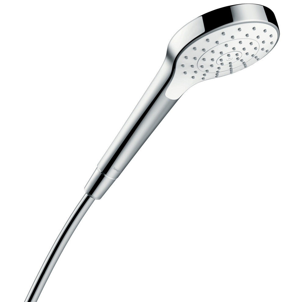 hansgrohe Croma Select S 110 hand shower with 1 spray mode, white/chrome