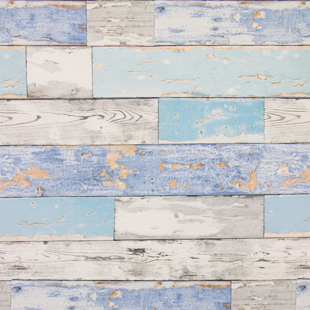 Fablon FAB12941 67.5 cm x 2 m Scrap Wood Roll - Multi-colour