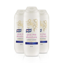 VO5 Give Me Moisture Conditioner 250ml (Pack of 3) - Balanced Moisture, Heat Defence, Shine | C-10006736