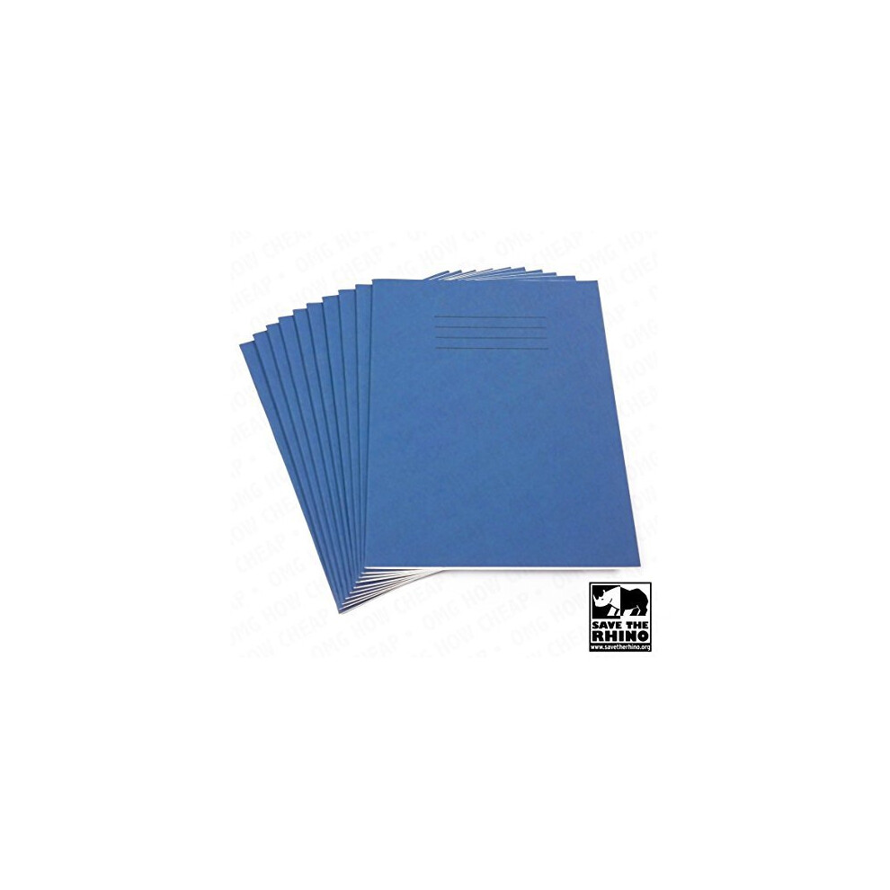 Photos - Other Office Equipment Rhino  School Exercise Books - A5 - Lined - 48 Pages - Pack of 10 - Blue Cover C-5033326018058 