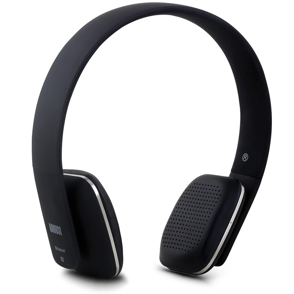 August Ep636 Bluetooth Headphones - On Ear Wireless Headset With Mic & Bluetooth V4.1 Black 5053047003287