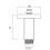 Bristan Bristan ARM CFSQ01 C 75 mm Square Ceiling Fed Shower Arm 3