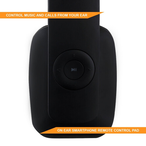 August EP636 Bluetooth Headphones - Black - On Ear Wireless Headset with Mic & Bluetooth V4.1 2