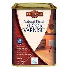 Liberon VWNCS1L 1 Litre Natural Finish Floor Satin Varnish - Clear