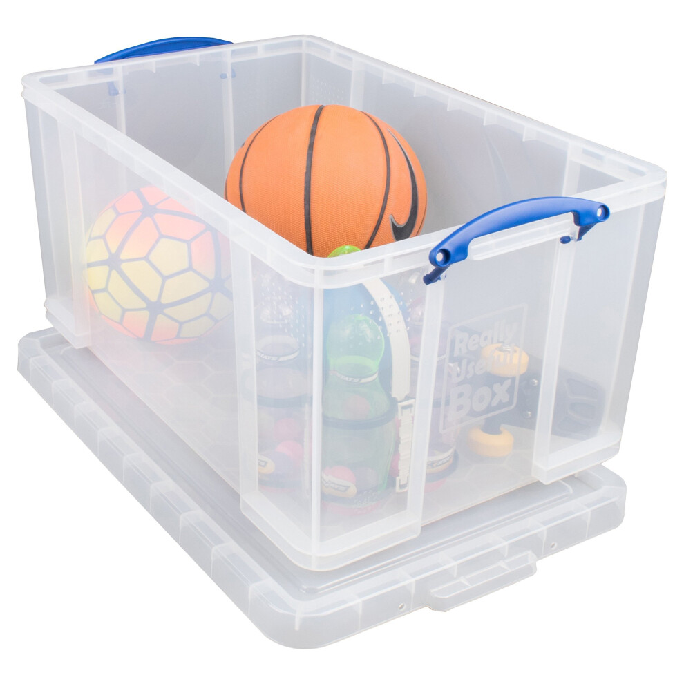 Really Useful Products Really Useful Plastic Storage Box 84 Litre Clear (84CCB) - Image 7