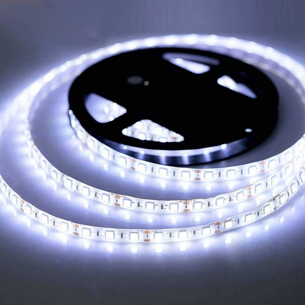 iNextStationÂ® 12V 5M 5050 SMD 300 leds Flexible LED Strip Light Waterproof IP65 (Cold White)