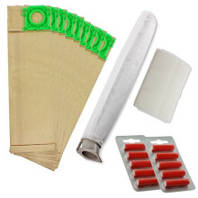 SPARES2GO Vacuum Cleaner Service Kit For Sebo X Series Vacuum Cleaners (Includes 10 Bags, 2 x Filters & Fresheners)