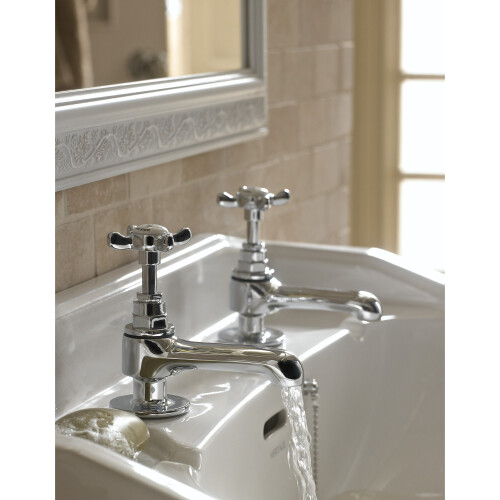 Bristan Bristan N 1/2 C CD 1901 Basin Pillar Taps, Chrome 1