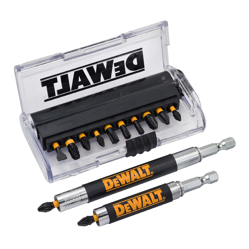 DEWALT DT70512T Extreme Impact Torsion Screwdriver Bit Set, Yellow/Black, Set of 14 Pieces