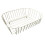 Delfinware Oval Sink Basket, Cream 1
