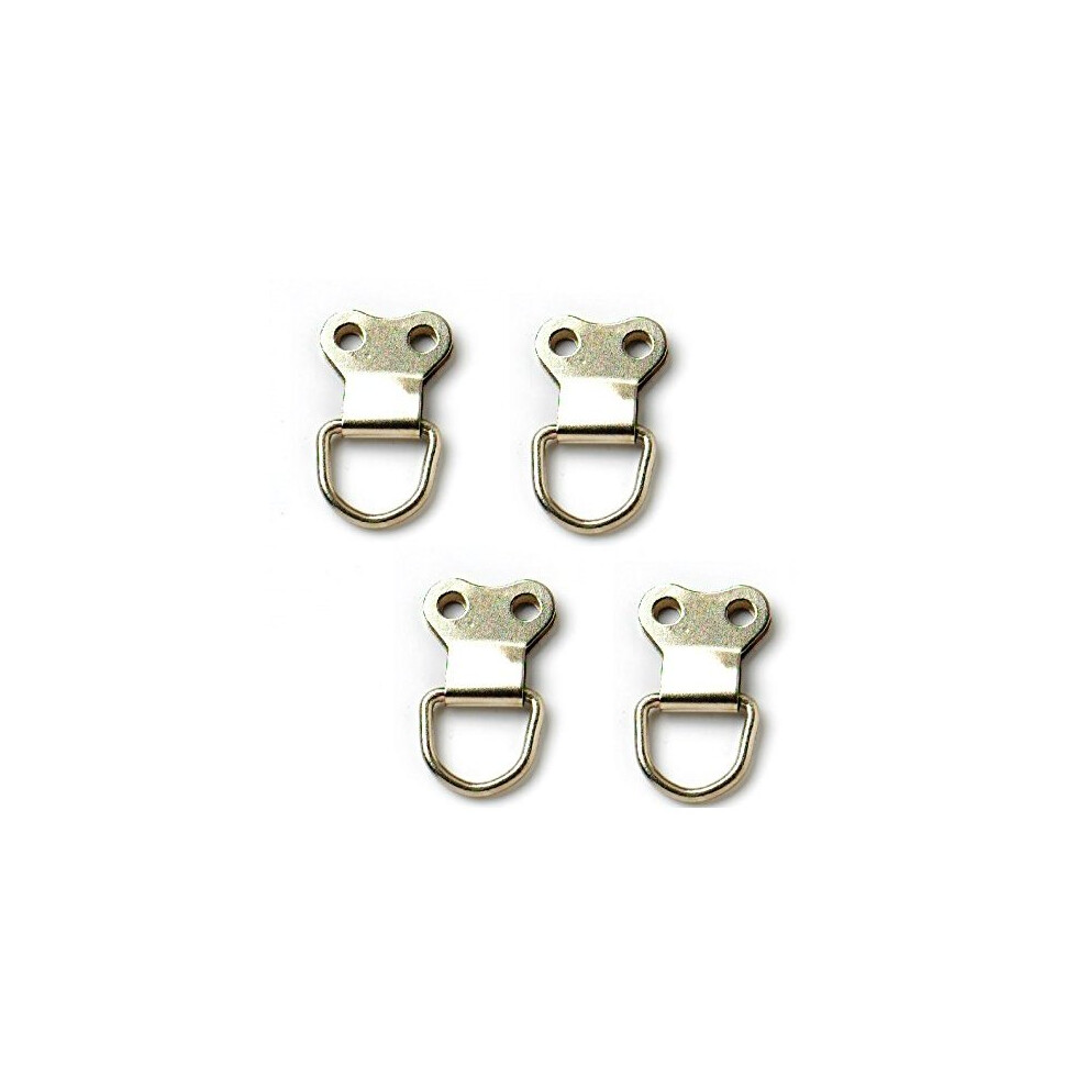 Bulk Hardware Bh02741 Picture Frame Hanging D Ring - Large, Nickel Plated, Pack Of 10 5013249360441