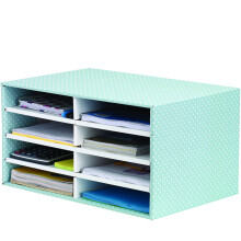 Fellowes Bankers Box Style Desktop Sorter - Green/White, Pack of 1