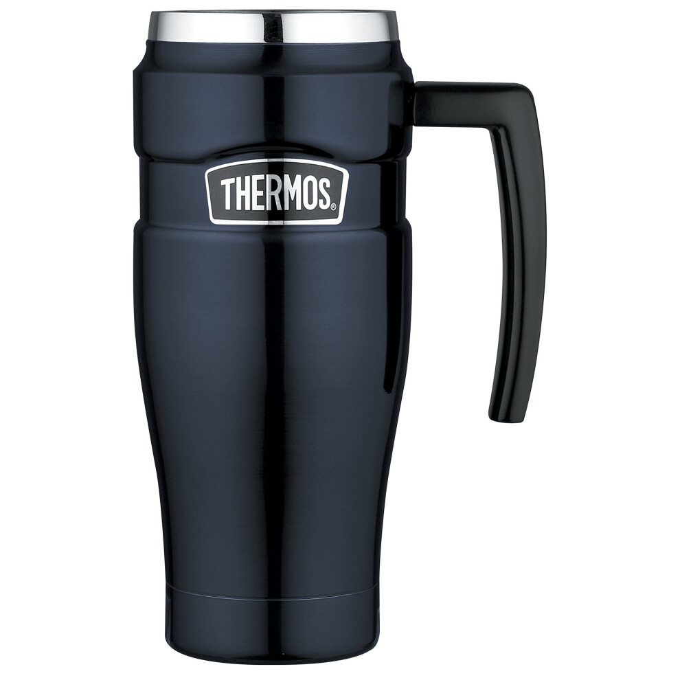 Thermos Stainless King Travel Mug, Midnight Blue, 470 ml