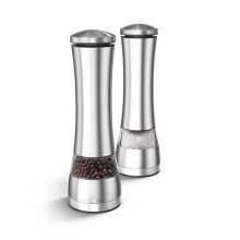 Morphy Richards 974224 Accents Electronic Salt and Pepper Mill Set, Stainless Steel, Silver