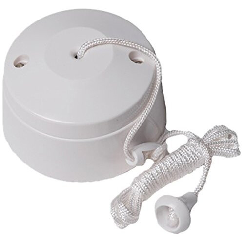Bulk Hardware BH02684 2-Way Ceiling Switch Bathroom Pull Cord, Round 5 ...