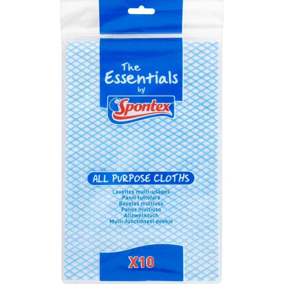 Spontex Essentials All  Purpose 10 Cloths