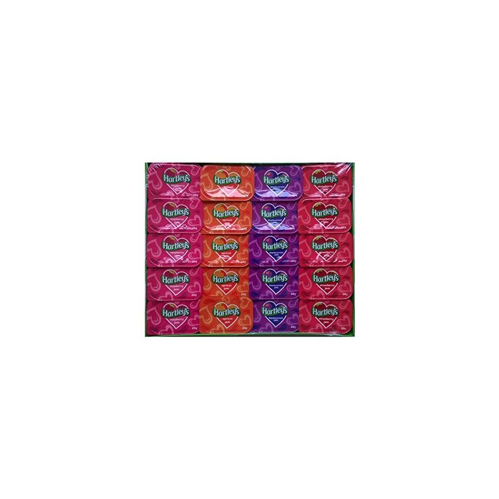 Hartleys Assorted Jam Individual Portions - 20 x 20g