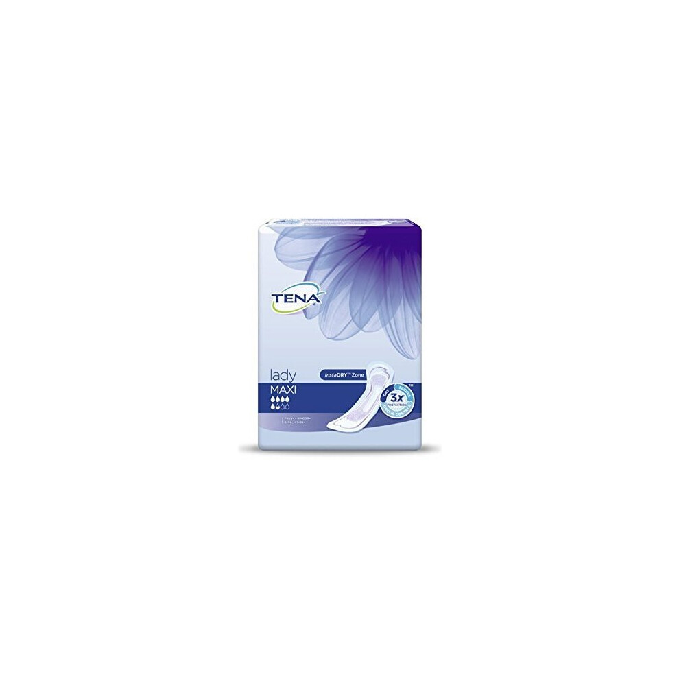 Tena Lady Maxi Pads Bulk Buy Carton of 36 (6x6 pcs)