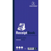Challenge 280 x 141 mm Receipt Book, Carbonless, 200 Pages, Set of 1