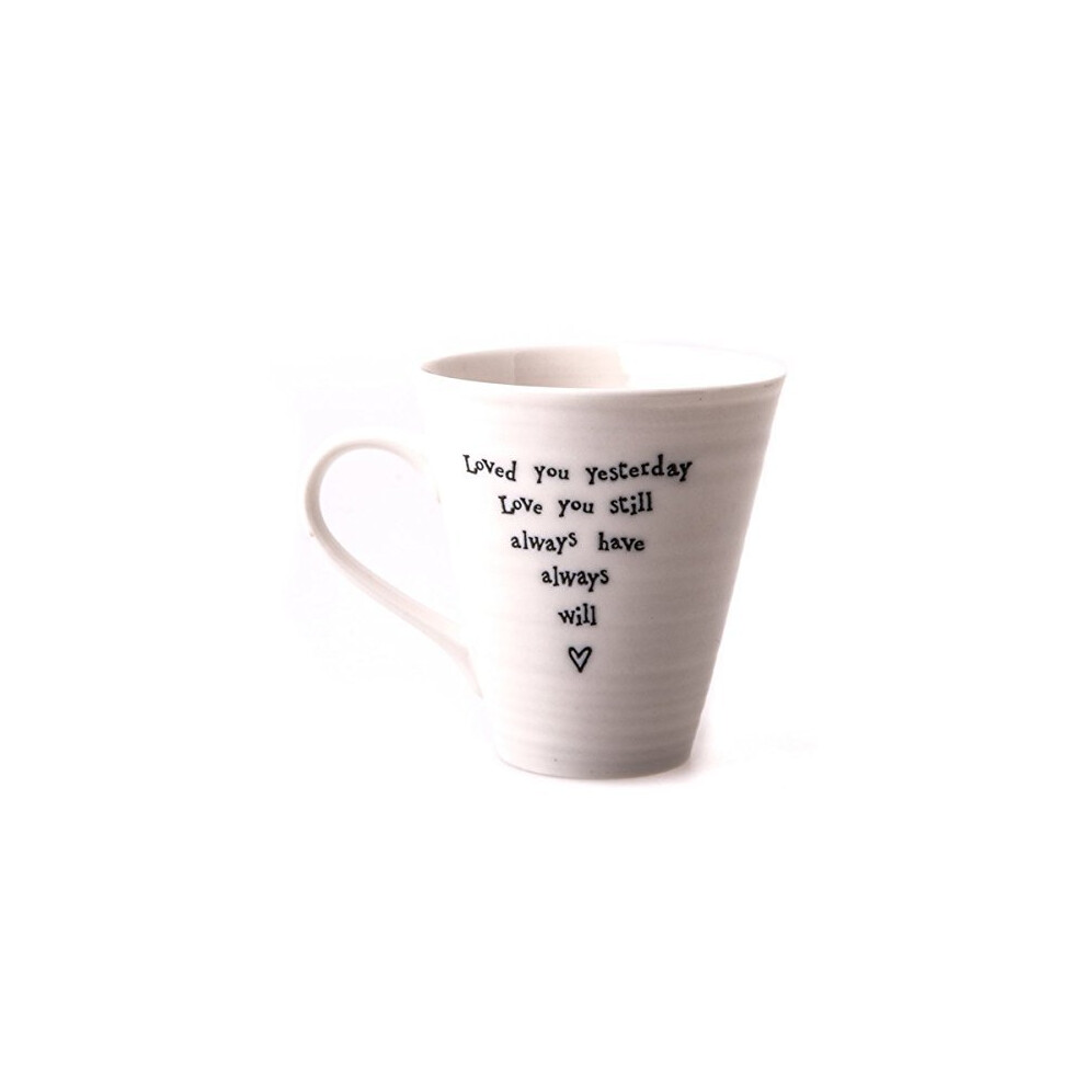 East Of India Loved You Yesterday Porcelain Mug