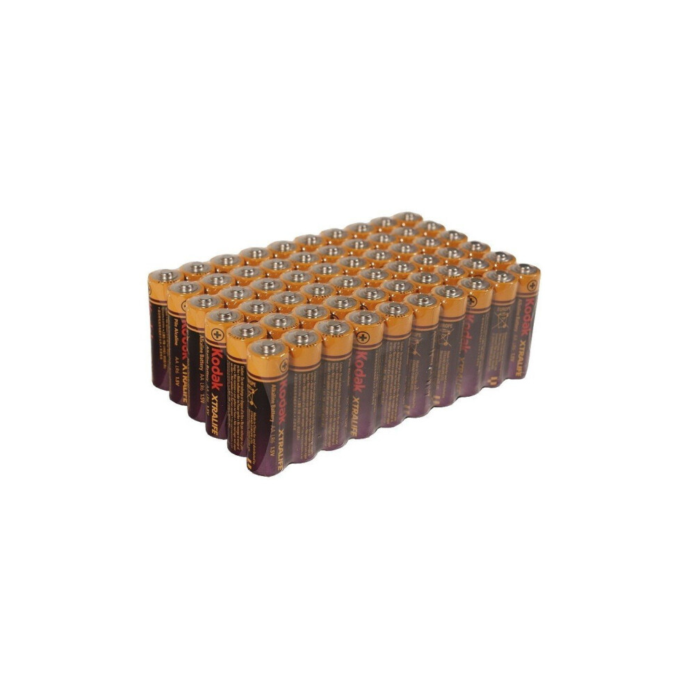 Kodak AA Xtralife Alkaline Battery (Pack of 60)