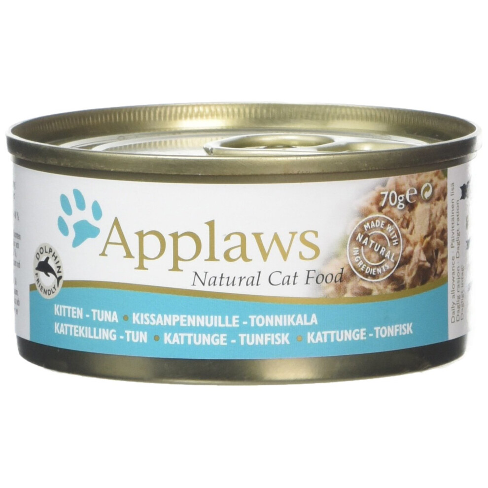 Applaws Kitten Food Tin Tuna, 70G, Pack Of 24