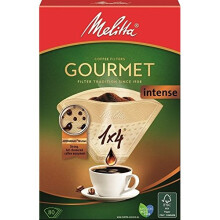 Melitta Gourmet Intense Coffee Filters Size 1x4, 80 Coffee Filters, For Filter Coffee Makers, Brown