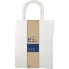 Docrafts Bare Basics Large Gift Bags, Pack of 5, White