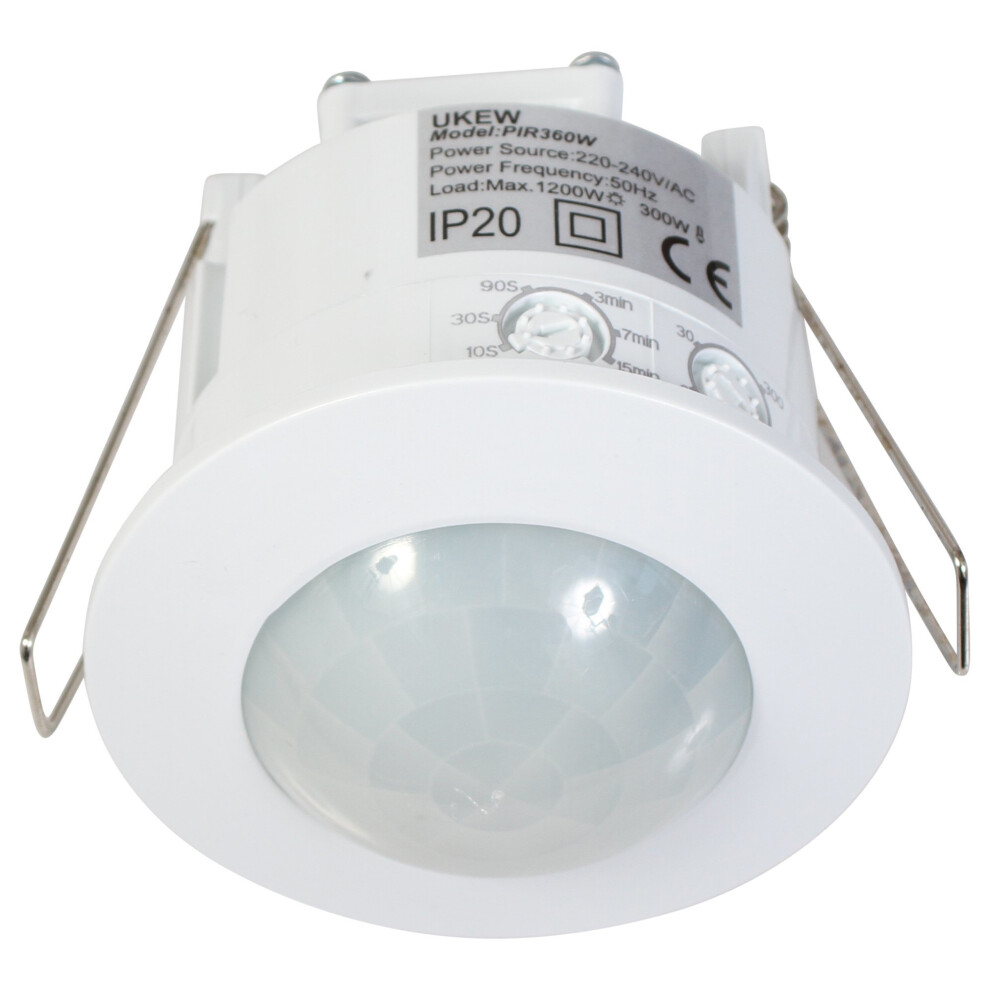 Recessed 360 Degree Pir 1200W Ceiling Occupancy Motion Sensor Detector Light Switch 3157384925546