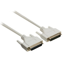 Valueline VLCP52100I20 2.00m D-Sub 25 Pin Male to D-Sub 25 Pin Male Rs232 Cable - Ivory