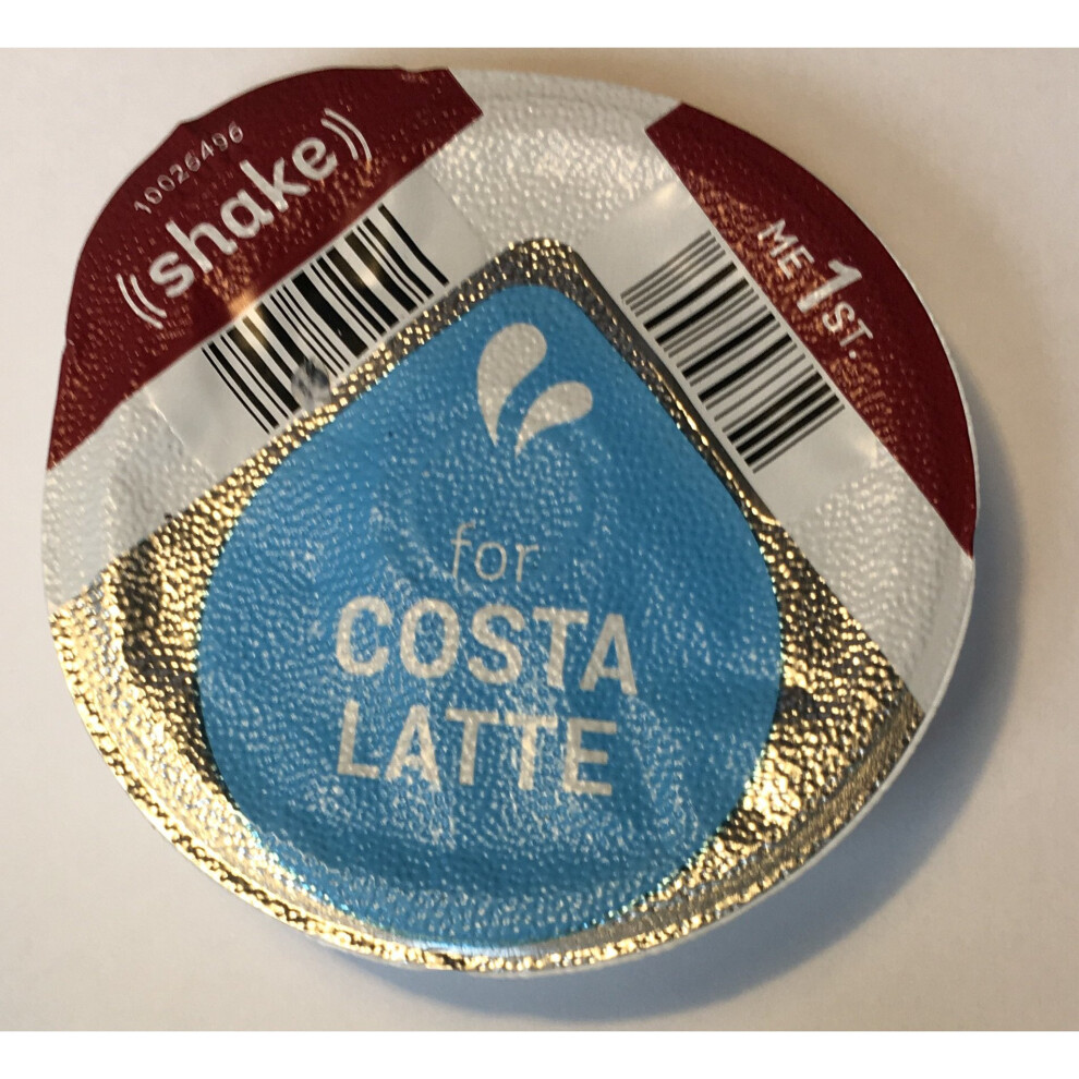 Tassimo 24X Costa 325Ml Latte Milk Creamer Only Pods (No Coffee Capsules) Loose