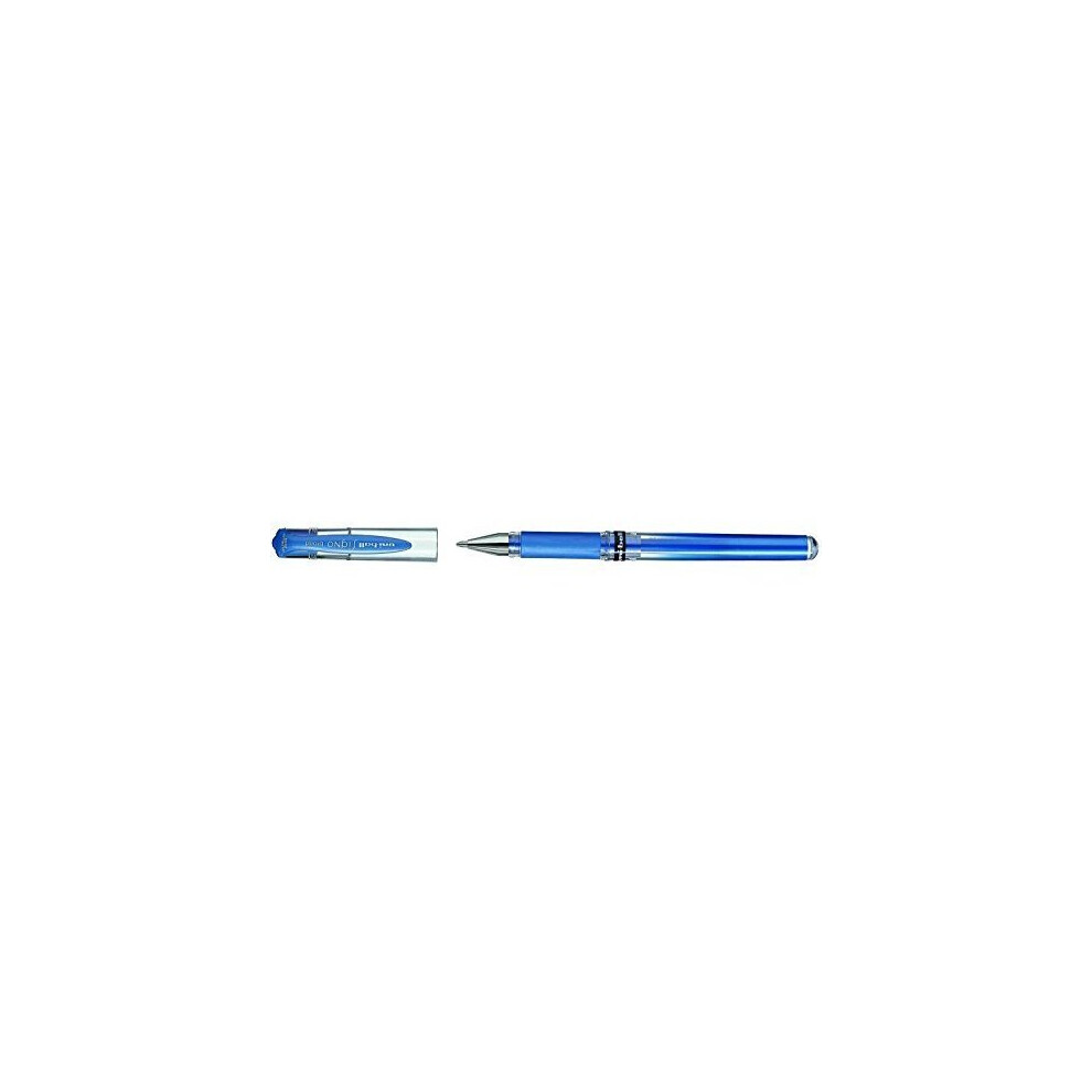 3x Uni-Ball Metallic Blue Signo UM-153 Gel Impact Broad Colouring Writing Rollerball Pen 1.00mm Nib